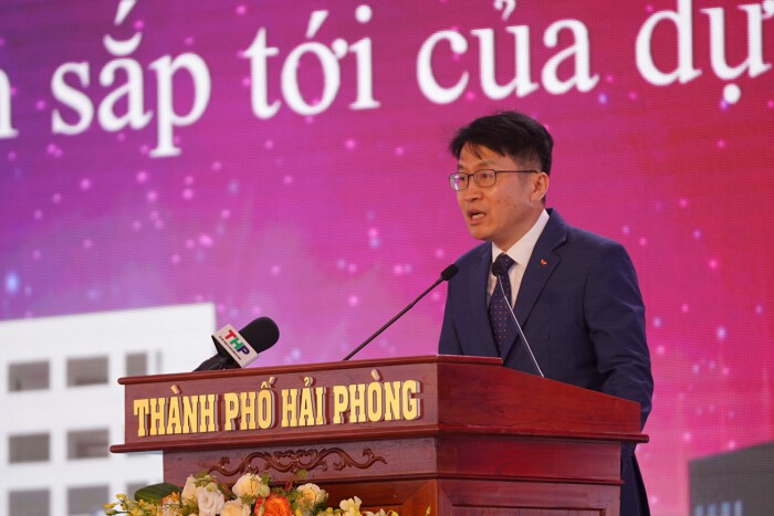 Tập đoàn SK Hàn Quốc khởi công xây dựng nhà máy 100 triệu USD tại KCN Đình Vũ, Hải Phòng