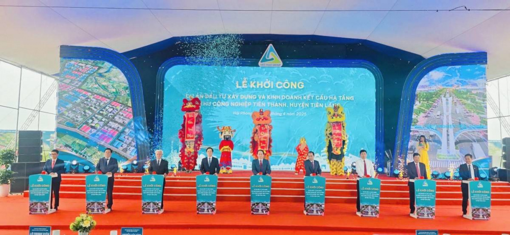 HẢI PHÒNG: KHỞI CÔNG KHU CÔNG NGHIỆP TIÊN THANH HƠN 4.600 TỶ ĐỒNG TẠI HUYỆN TIÊN LÃNG