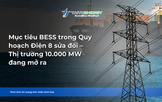 MỤC TIÊU BESS TRONG QUY HOẠCH ĐIỆN 8 SỬA ĐỔI – THỊ TRƯỜNG 10.000 MW ĐANG MỞ RA